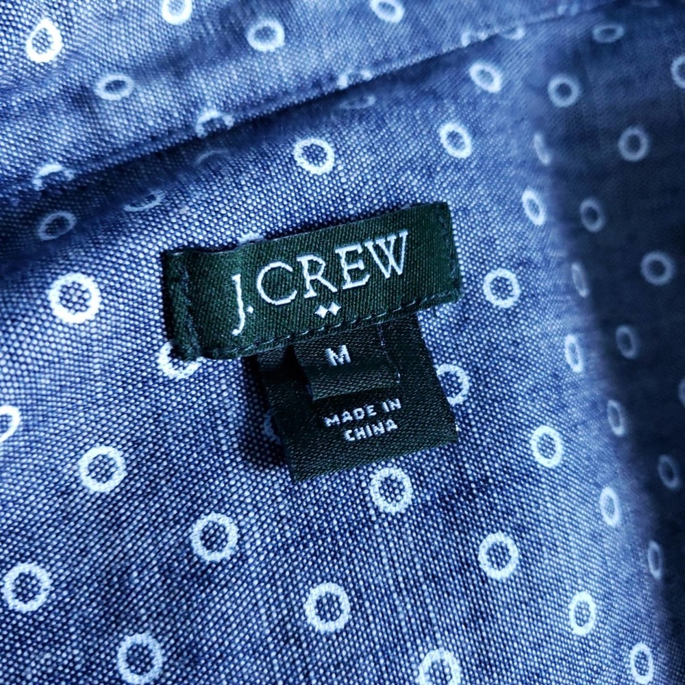 J. Crew Factory Polka Dot Print Popover Top - Picture 6 of 8